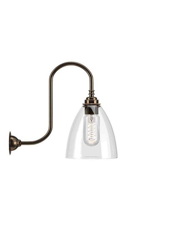 Brass&#x20;Swan&#x20;Neck&#x20;Wall&#x20;Light&#x20;Ledbury