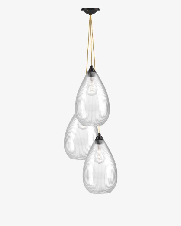 Wellington 3 light staggered cluster